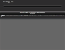 Tablet Screenshot of hostegy.net